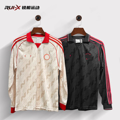 足球服长袖上衣复古版阿森纳皇M拜R曼L2425款球衣马仁联一件代发