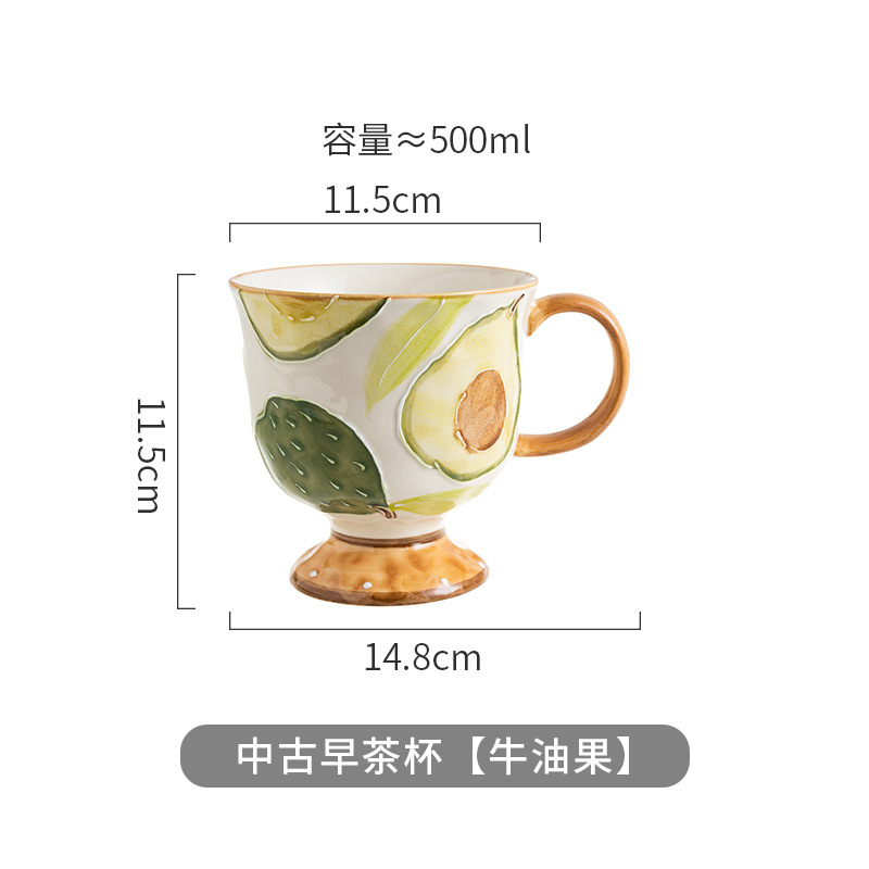 レトロなスタイルのアンティークティーカップ、花柄セラミックカップ、ハイエンド、軽い高級感、家庭用および商業用の高価値コーヒーカップ|undefined