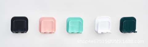 Titular de cepillo de dientes montado en la pared sin ponche portátil inodoro baño enjuague bucal portavasos cepillo de dientes portavasos titular de cepillo de dientes eléctrico