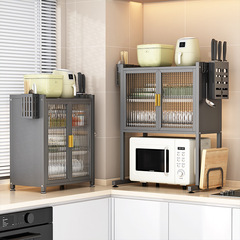 廚房碗櫃家用碗碟瀝水架多功能微波爐置物架碗筷碗盤碗碟收納架櫃