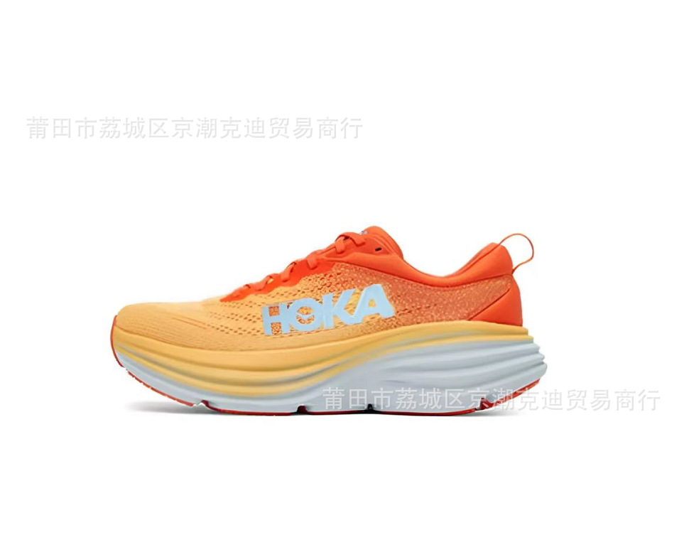 赤カードHOK莆田クロスボーダーbondi 8邦代8男女軽便靴低組カップル百合道路ランニング靴