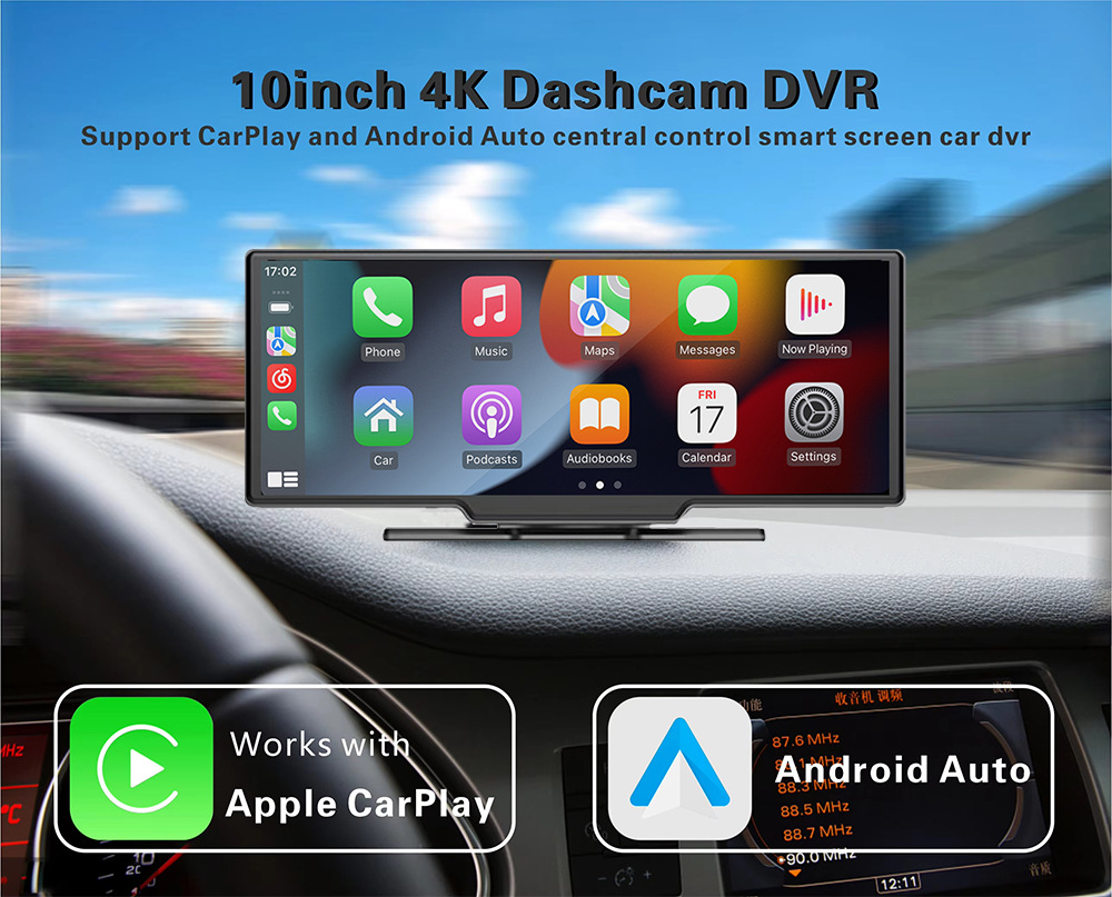 Cross-Border 10.26 Wireless Carplay H805D Light-Sensing Car Wifi Navigation Gps Car Ads Driving Record