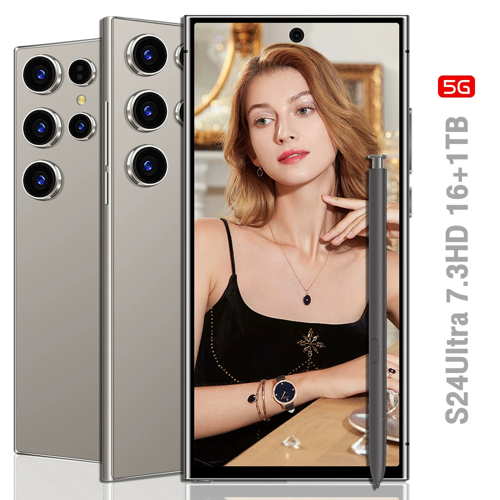 Смартфон S24Ultra, встроенное перо, большая перфорированная HD‑панель, память 128 ГБ–1 ТБ