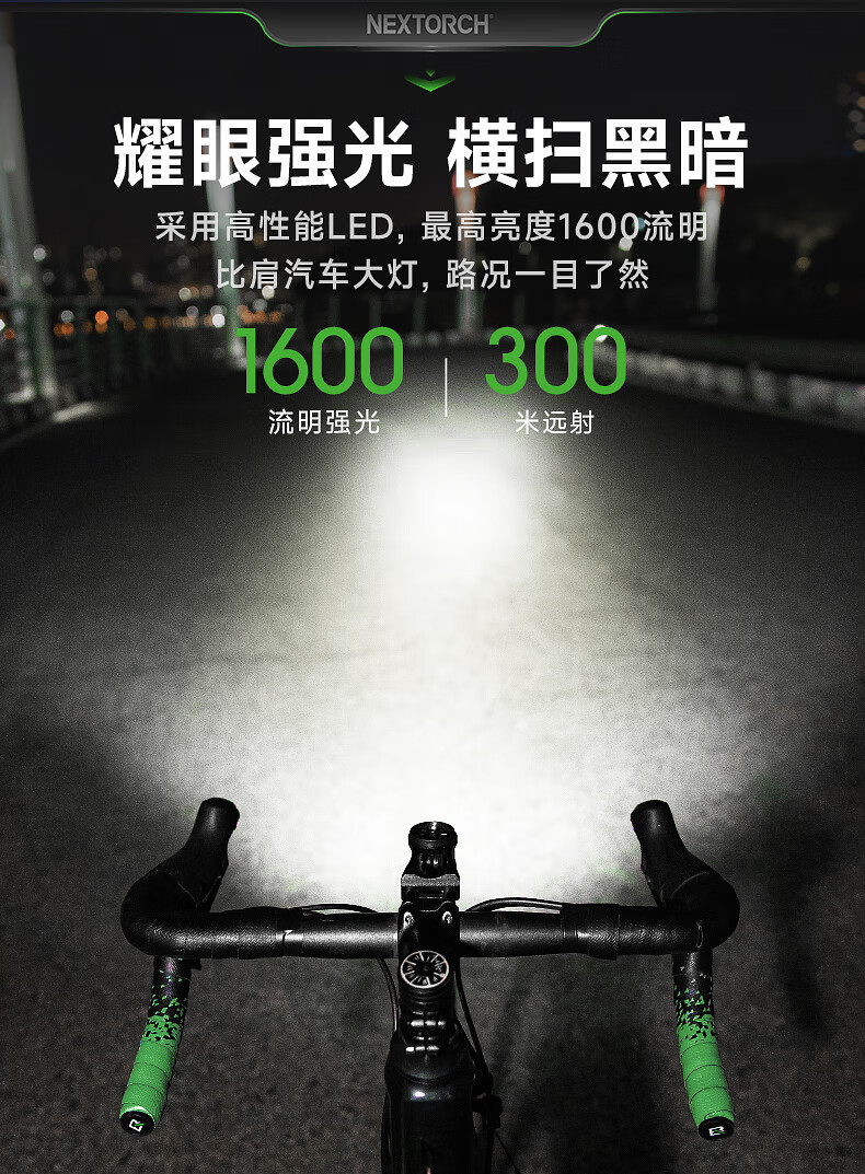 NEXTORCH Naride P80 rechargeable flashlight outdoor mountaineering security self-defense equipment emergency rescue