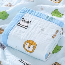 外贸出口婴儿浴巾纯棉纱布超柔吸水盖毯宝宝洗澡包被儿童毛巾被