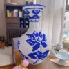 Фарфоровая ваза с лотосом, 50 см