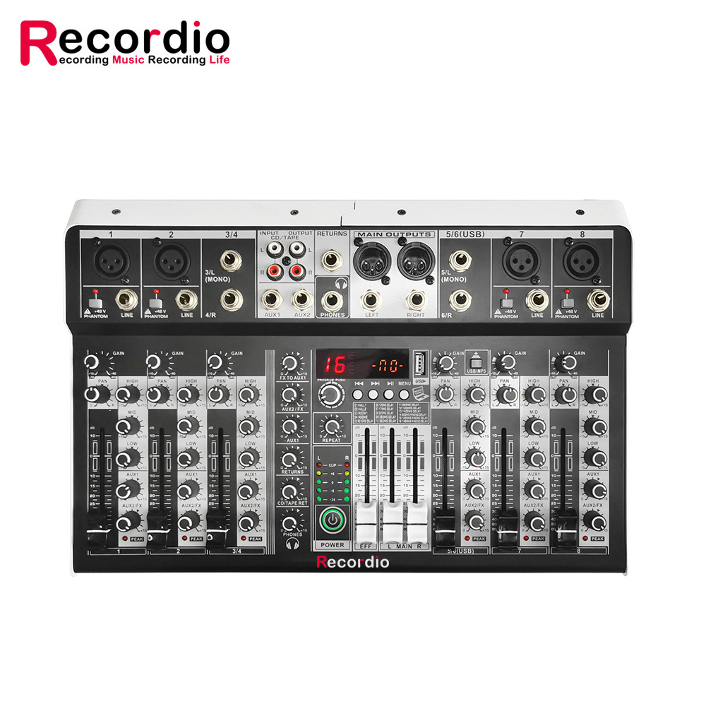 GAX-MF8 stage KTV Performance 8 Reverberation Mixer With Bluetooth DSP8 passageway Mixer