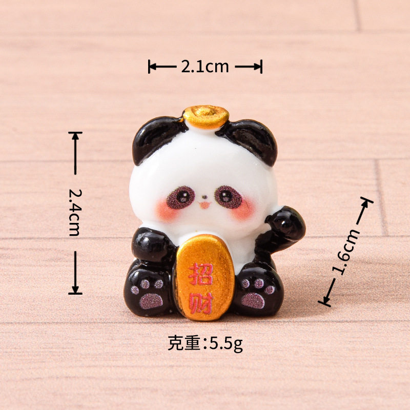 仿真微缩招财小动物树脂配件diy手工奶油胶装饰品过家家娃屋摆件|undefined