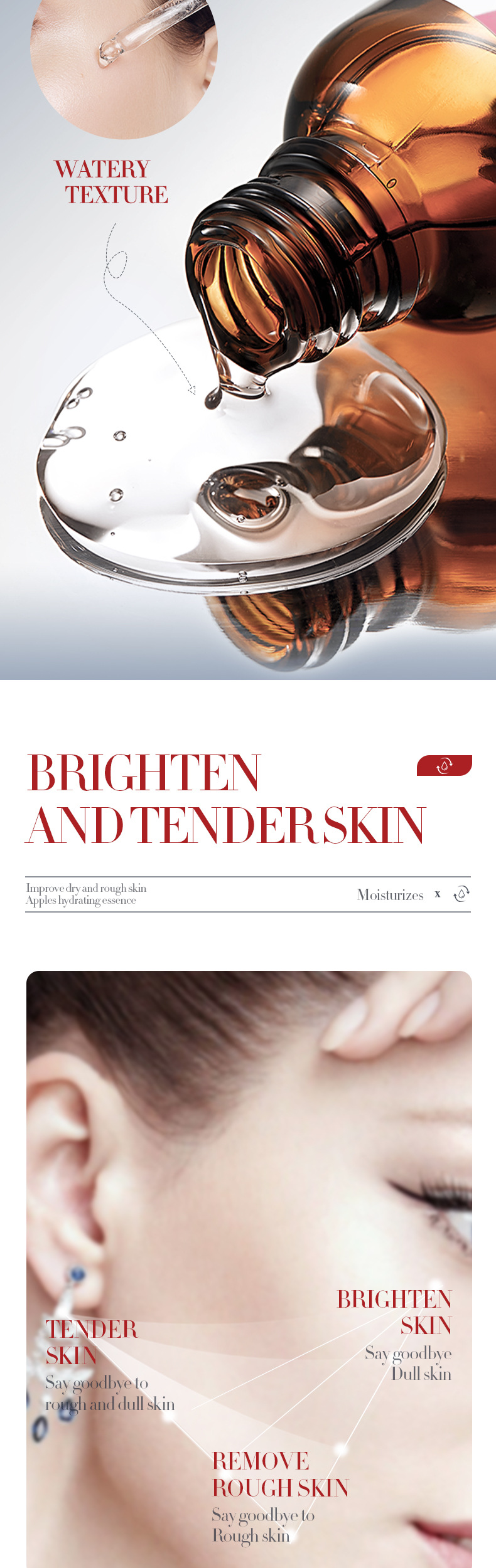 SADOER All English Fruit Flavor essence Liquid Moisturizes and refines pores to improve acne marks_voghion.com