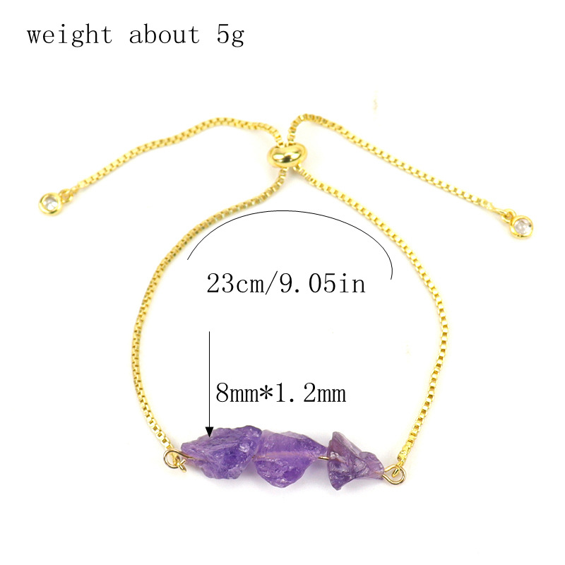 Fashion Irregular Alloy natural stone Bracelets 1 Piece