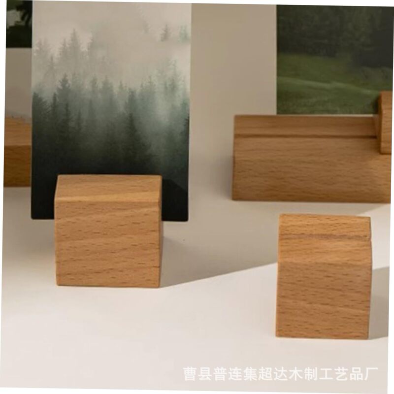 Solid Wood Black Walnut Card Holder Postcard Office Desktop Message Card Holder Label Stand Solid Wood Black Walnut Card Holder Postcard Office Desktop Message Card Holder Label Stand