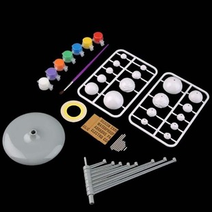 DIY Self-Assembled Toys Nine Planets Puzzle Assembly Small Production DIY Solar System Planetary Instrument