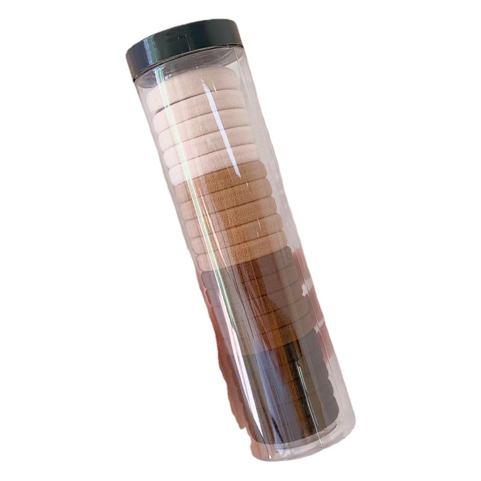 Estilo coreano de alta cuerda de Pelo elástico gruesa banda de pelo sin costuras banda de goma negra estudiante lazo de pelo cuerda de pelo accesorios duraderos para el cabello