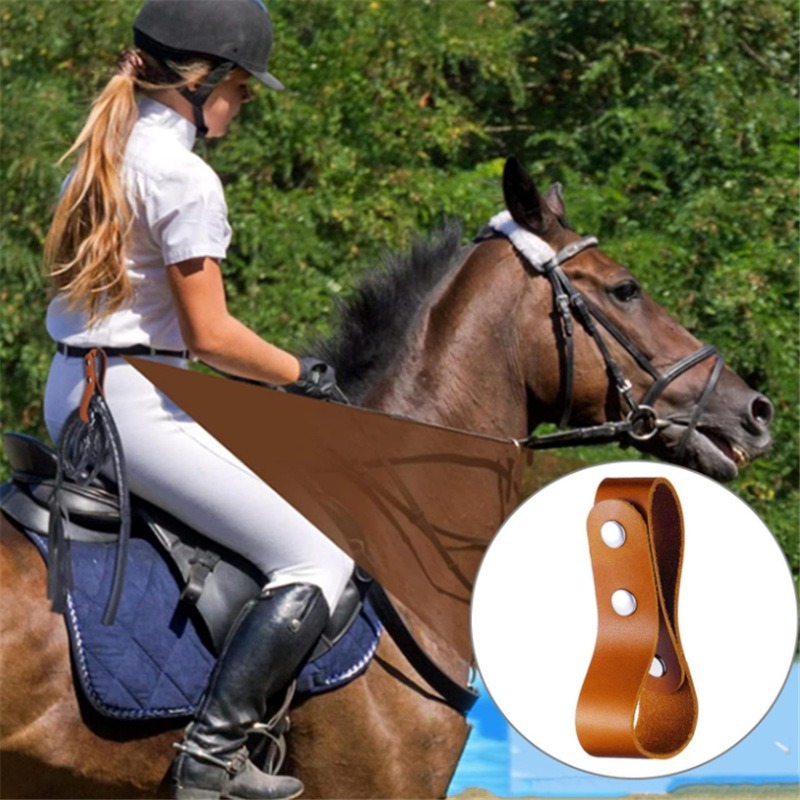 In stock, cross-border equestrian whips with adjustable PU leather binding straps, portable whip holders and accessories.