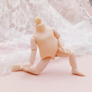 Mini Barbie Doll 17cm Confused Naked Baby 13 Joints 8 Points Bjd Night Loli Toy Accessories