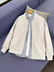 美式休闲潮牌棒球服男款外套春秋款设计感高级痞帅宽松工装夹克男
