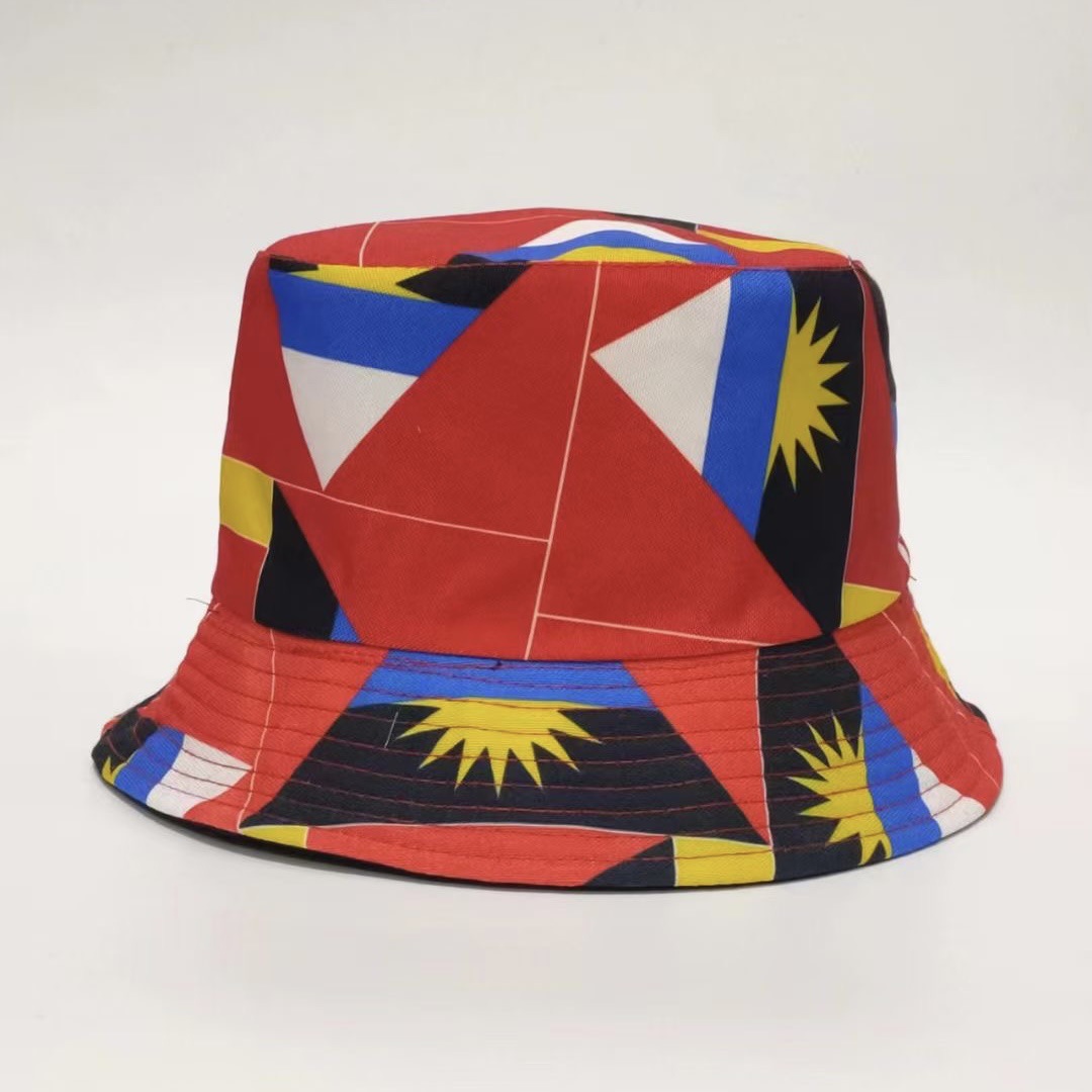 Unisex Vintage-stil Nationalflagge Drucken Große Traufen Bucket Hat display picture 7