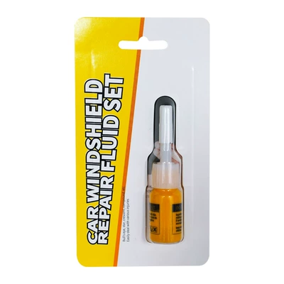 Auto glass repair liquid repair liquid repair car - cardboard-yellow-three-piece-set