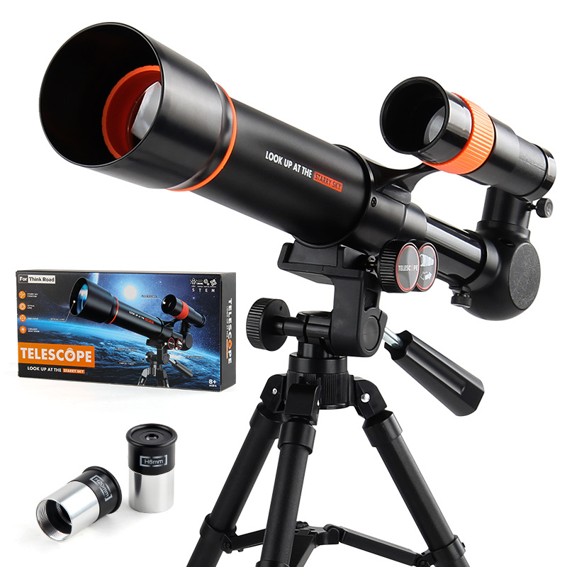 Experimento científico de exportación transfronteriza de nivel de entrada telescopio astronómico HD telescopio de visualización de estrellas juguetes para interiores y exteriores