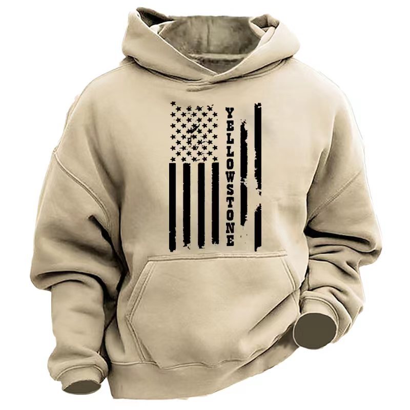 Impresión de moda europea y americana otoño calle guerrero ropa y sombreros con sudaderas transfronterizas