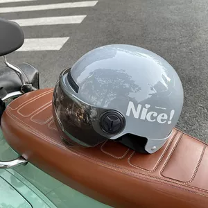 Electric Motorcycle Helmet Men Women Simple Four Seasons Summer