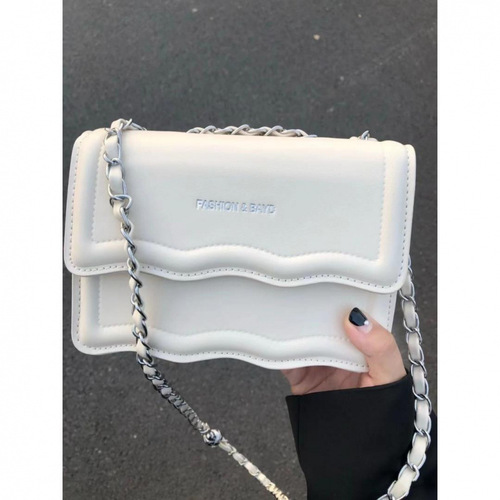 Original Niche Design Wave Versatile Small Square Bag High-End Chain Crossbody Bag Trendy Single Shoulder Bag