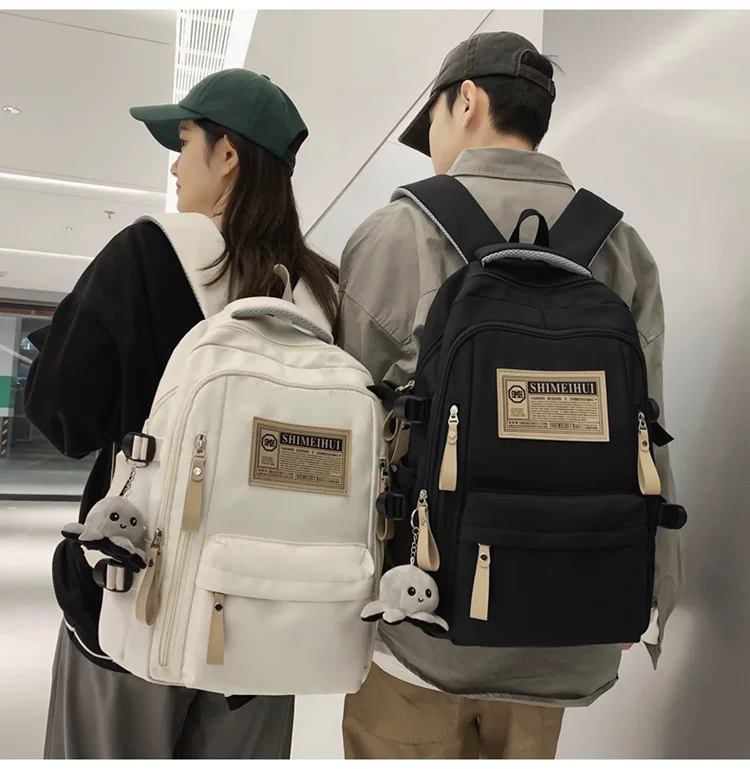 School Backpack, Unisex Spacious 14″ Laptop Compartment, Simple Elegant Design, 2–4 Pockets
