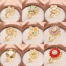 �W�����N���D��ָŮ΢��ʯ���|�ٴ�r���p���~�18k�� ��ָ���l