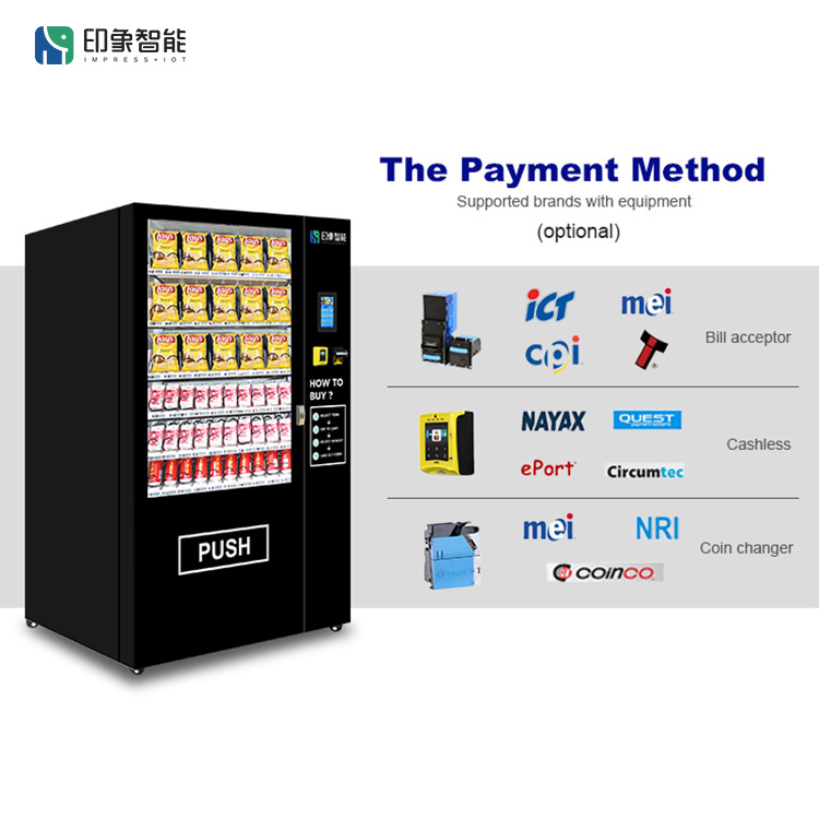 Fabricante directo 24 horas máquina expendedora no tripulada de cabecera de rejilla para apoyar la exportación de comercio exterior