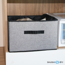 舒十家居用品收纳整理玩具化妆品 仿麻面料田园时尚风可折叠收纳