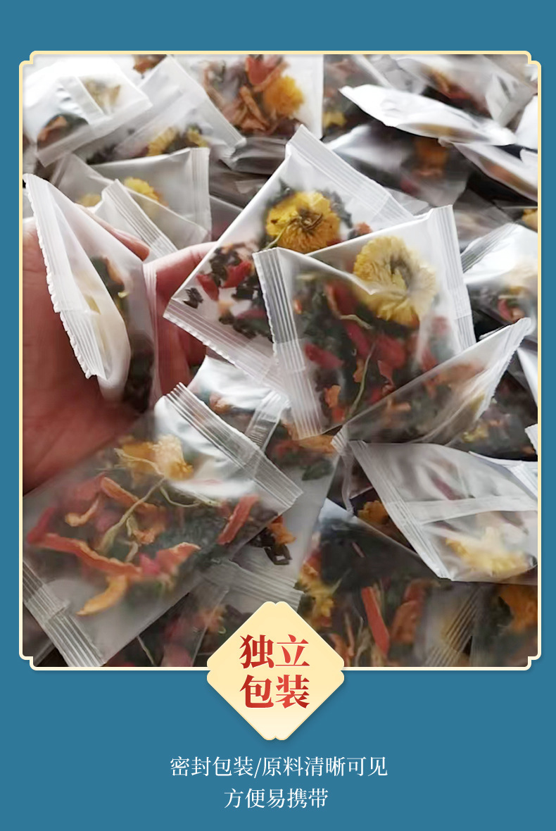 Dandelion Chrysanthemum Tea Bags 2g x 60 Packets Daily Herbal Infusion 120g in use