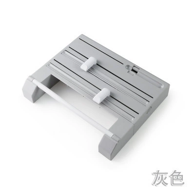 Multifunctional plastic wrap cutter wall -mounted kitchen paper rack sliding knife tin foil split box storage shelf