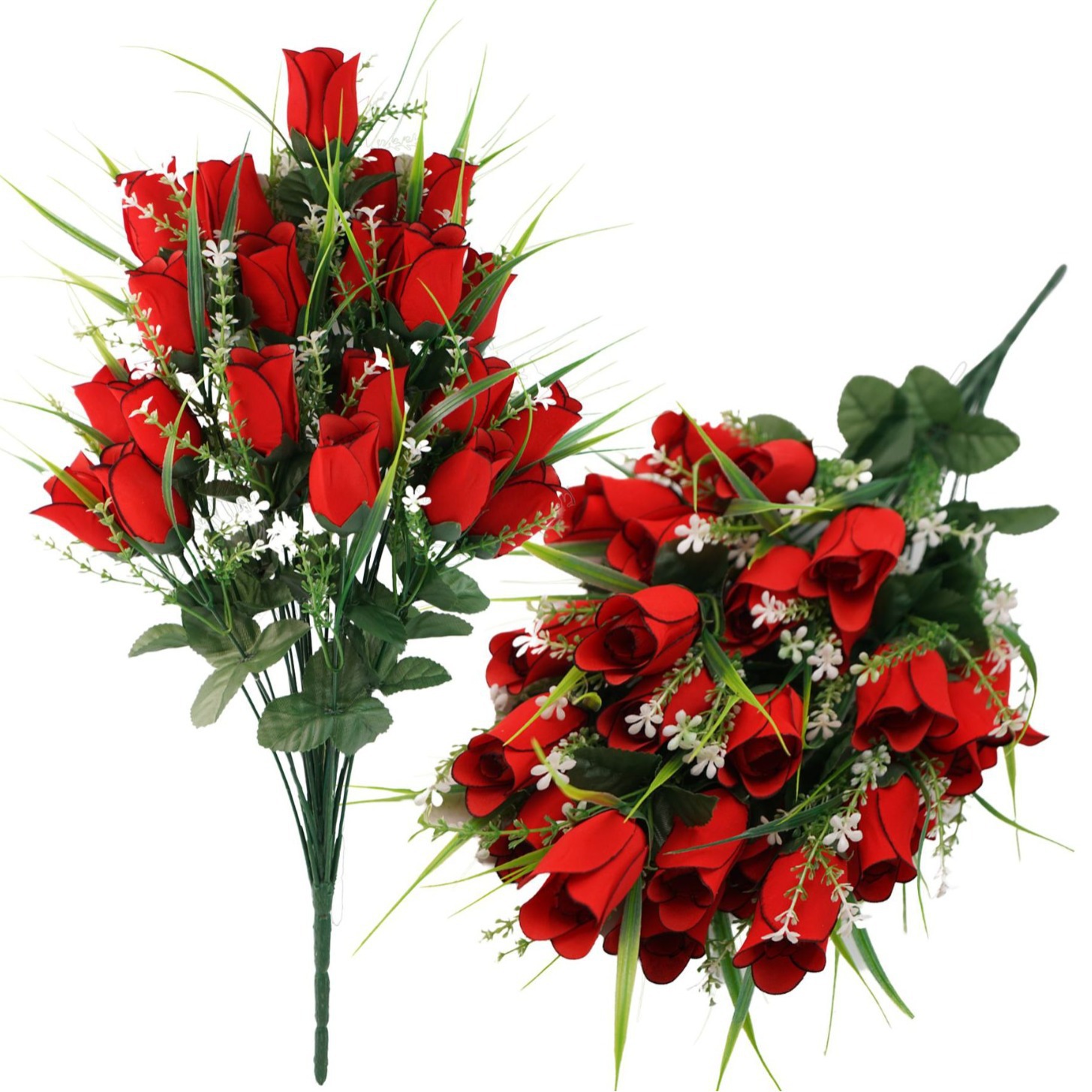 Explosión de 24 flores de seda de alta calidad flores artificiales fotos de boda decoración del hogar flores falsas
