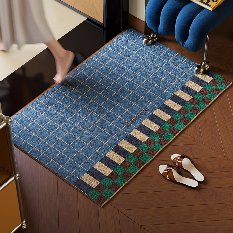 Second-Hand Bauhaus Silk Loop Floor Mats, Indoor and Outdoor, High-End Dirt-Scraping Mats, Stain-Resistant, Customizable Entryway Door Mats
