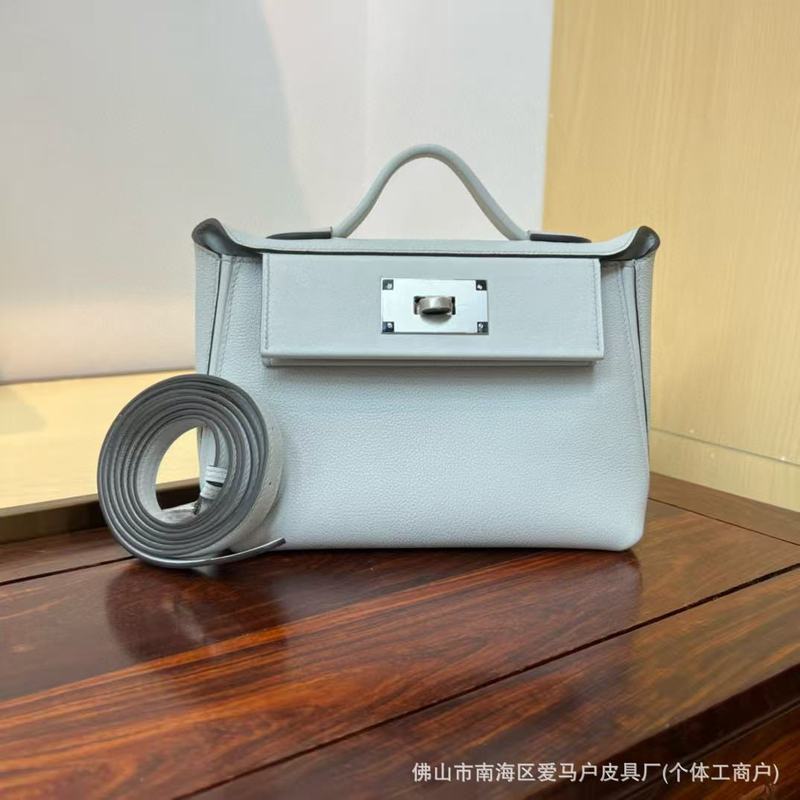 头层Swift皮蜡线手缝2424mini单肩手提斜挎包饺子包高品质轻奢包|undefined