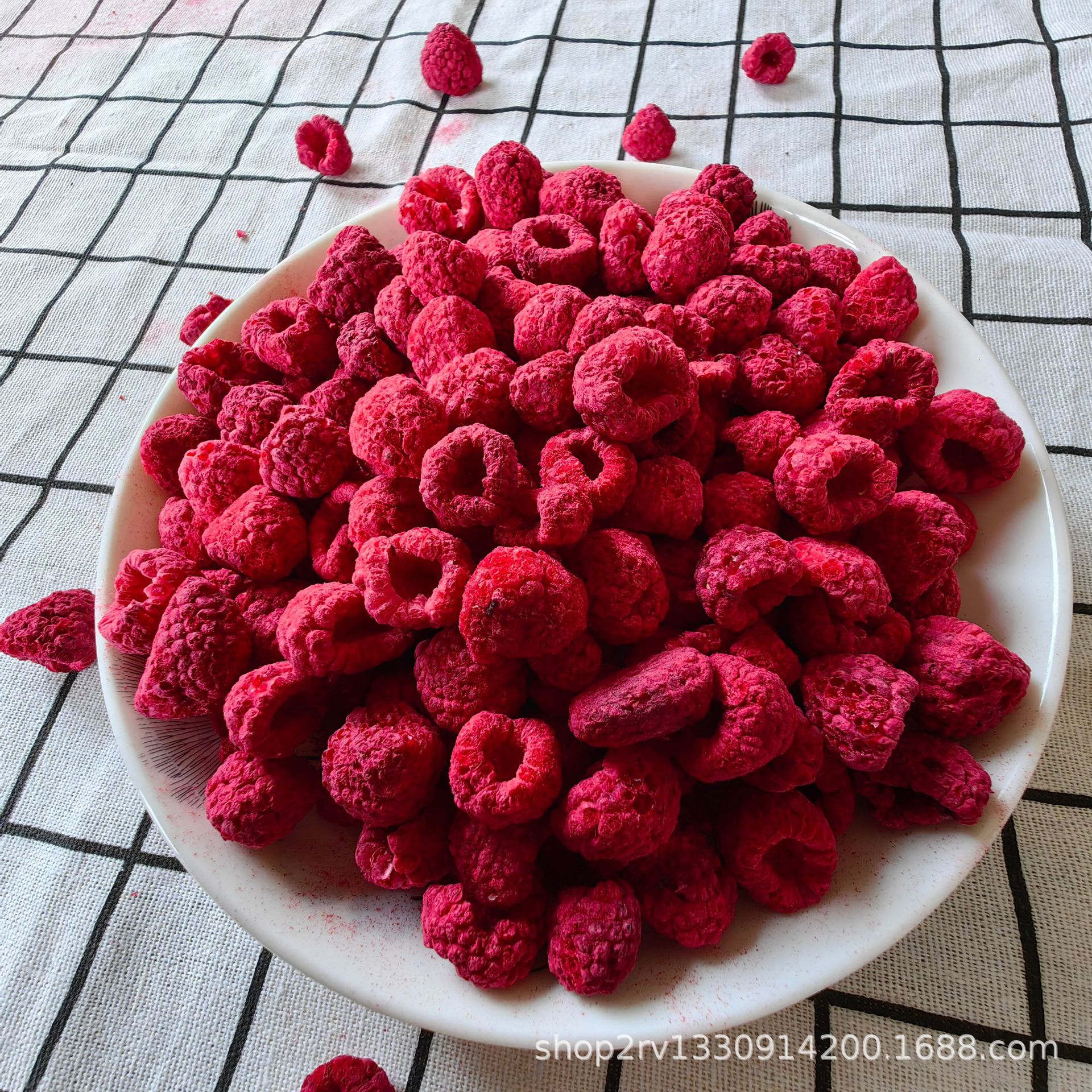 冻干树莓整粒冻干水果覆盆子即食树莓粉蛋糕装饰烘培原料冻干树莓