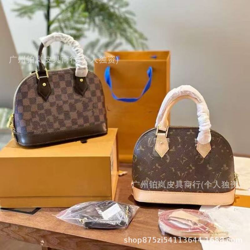 Guangzhou High-Quality 2026 New Model Genuine Leather Classic Shell Bag Alma Bb Single Shoulder Crossbody Bag Handbag for Women Guangzhou High-Quality 2026 New Model Genuine Leather Classic Shell Bag Alma Bb Single Shoulder Crossbody Bag Handbag for Women