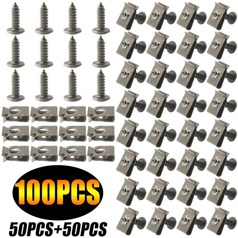 Car Screw Base U-Shaped Gasket Car Restoration Interior Mudguard Bumper Screw Base Accessories Wholesale