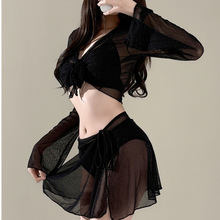 2025新款泳衣女网红比基尼性感BIKINI四件套网红遮肚显瘦温泉泳装