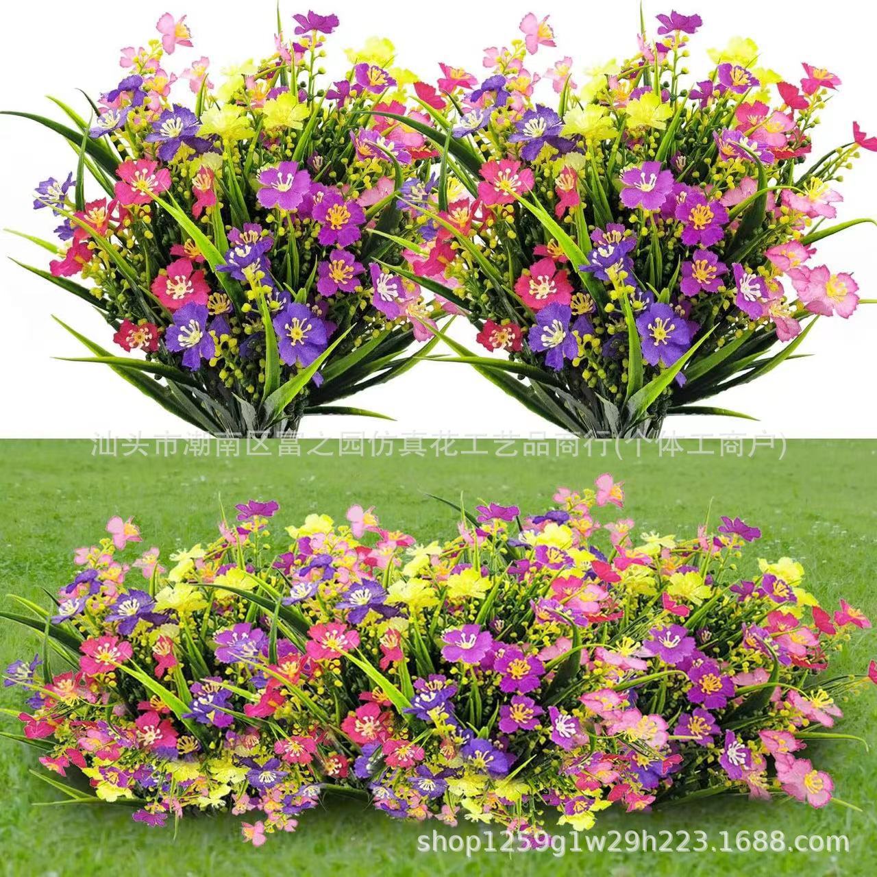 Cross-border manufacturers supply simulated spring grass daisy plant planting flowers home decoration artificial artificial flowers artificial green plants