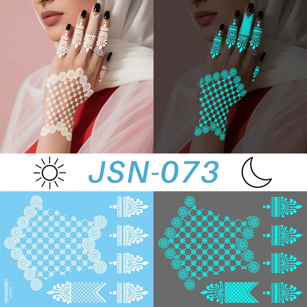 JSN-073 (Stars and Moon Luminous Tattoo Sticker)