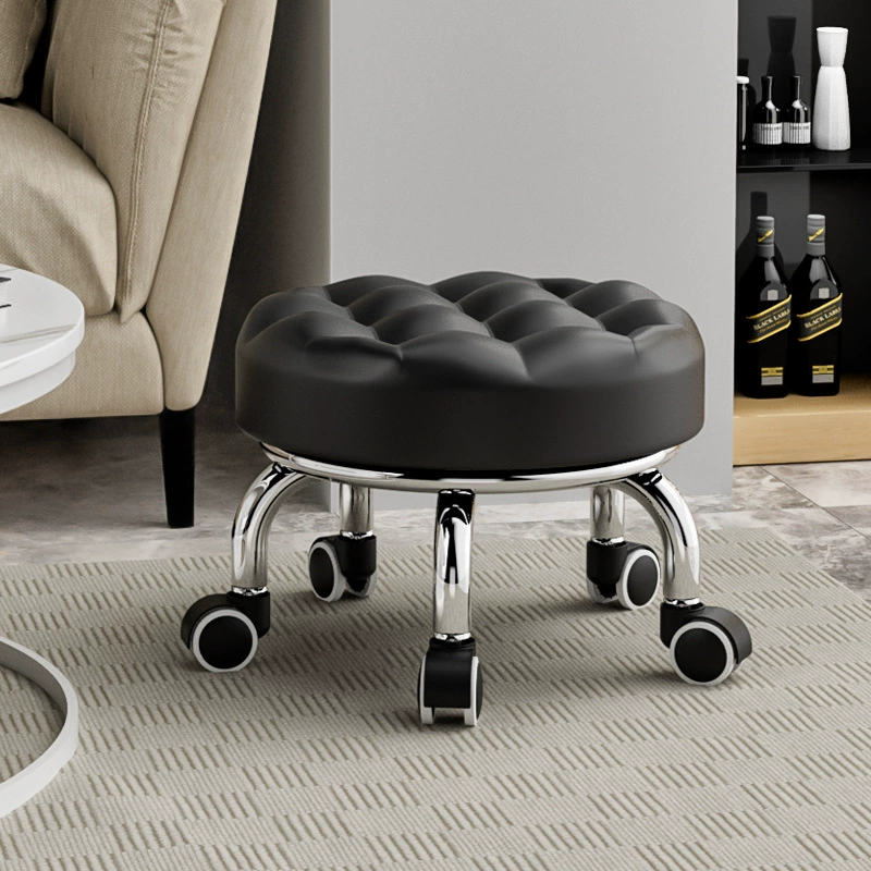 Изготовленный на заказ маленький табурет бытовой красивый швейный табурет шкив низкий табурет детский табурет мобильный протирать пол круглый табурет универсальная колесная скамья