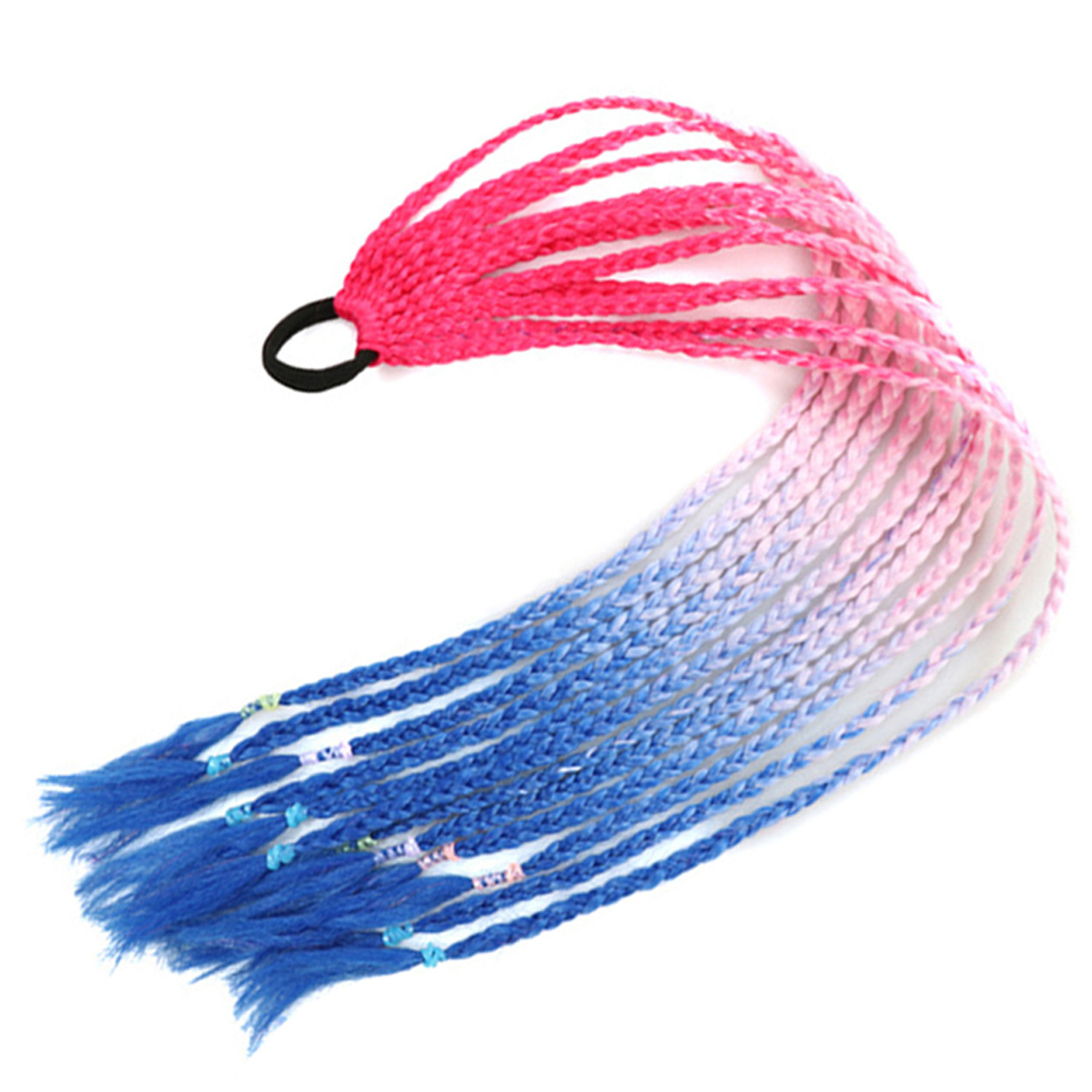 Inventario al por mayor colorido trenzas de tres hebras africanas trenzas sucias trenzas de caballo recogidas en stock Inventario