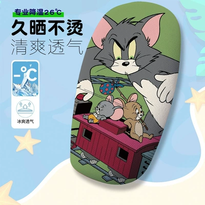 Electric car cushion: Summer Heat-Insulating Breathable Seat Cover - tom-and-jerry-11-cushion