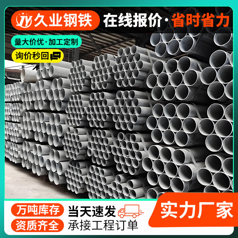镀锌钢管6米热镀锌消防管道DN100友发铁管水管空心管架子管圆管20