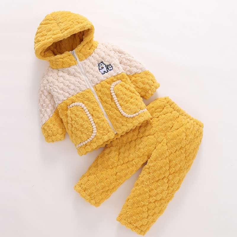 Children's quilted flannel demi-season pijama