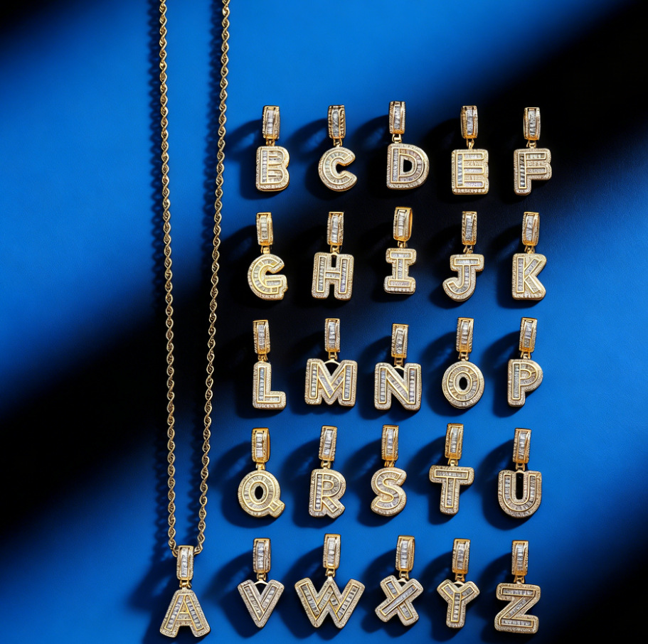 Europa y los Estados Unidos venden cartas de hip-hop collares de joyas personales collares de joyas de nicho