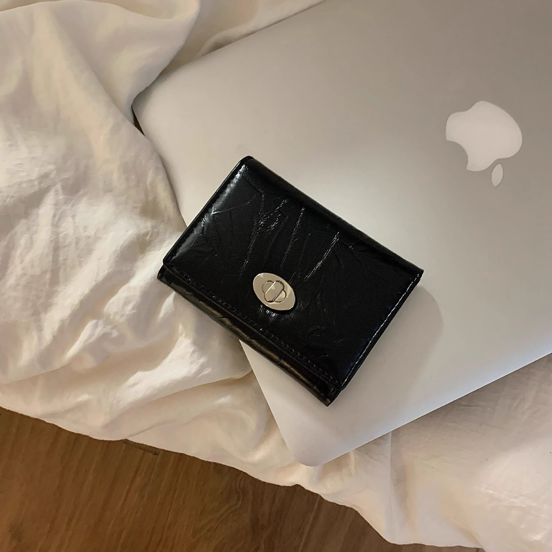 Coreano ins simple billetera de textura de alta calidad portátil duradero de color sólido estudiantes de niñas bolsas de tarjetas cortas tarjetas personales