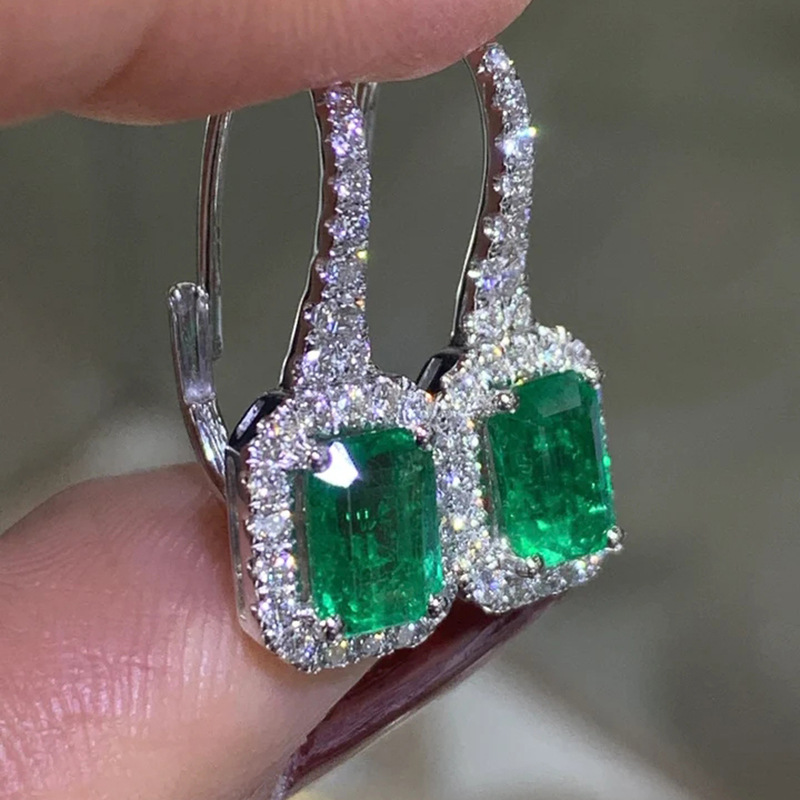 shiny fashionable earrings