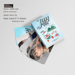 JAY Park Star Mini Card Boxed 50 Pieces 57x86 mm Celebrity Peripheral Laser Lomo Postcards